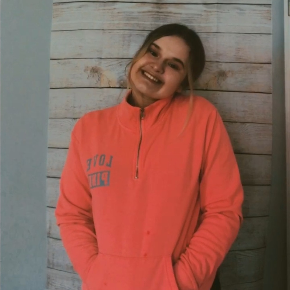 VS PINK half zip